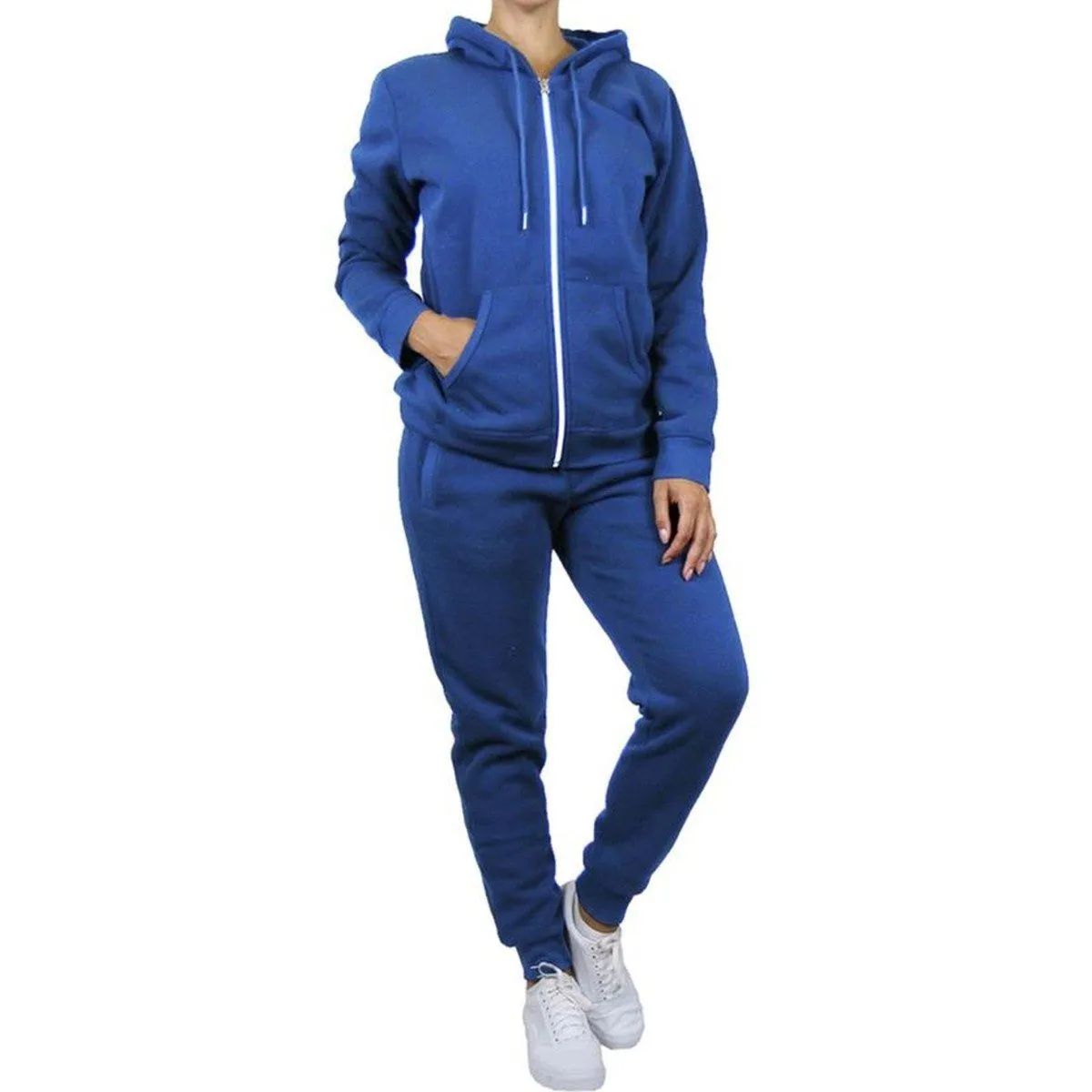 2-Piece: Women's Fleece-Lined Hoodie and Joggers Set