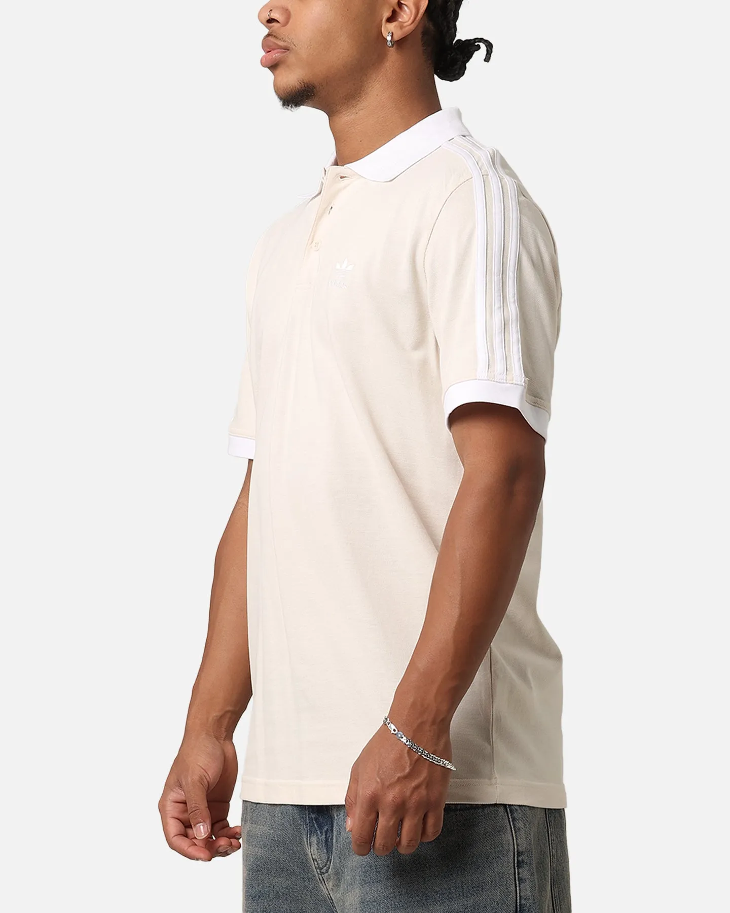 Adidas 3-Stripe Polo Shirt Wonder White