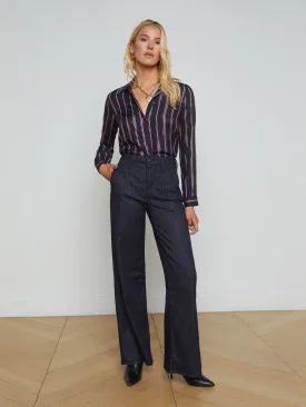 Angeline Pinstriped Trouser