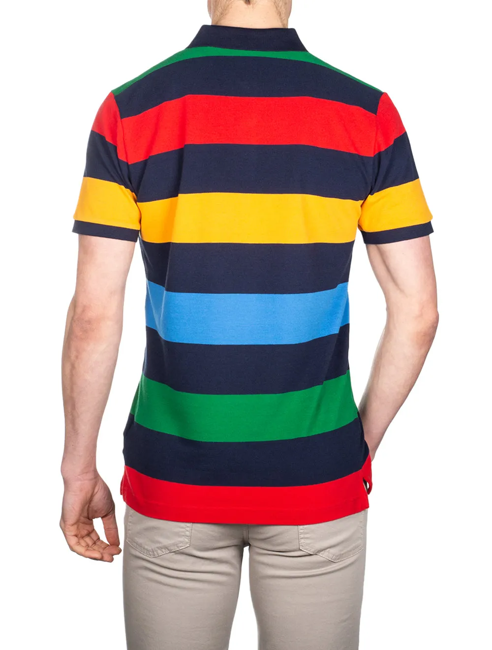 Barstripe Pique Shortsleeve Rugger Multicolor