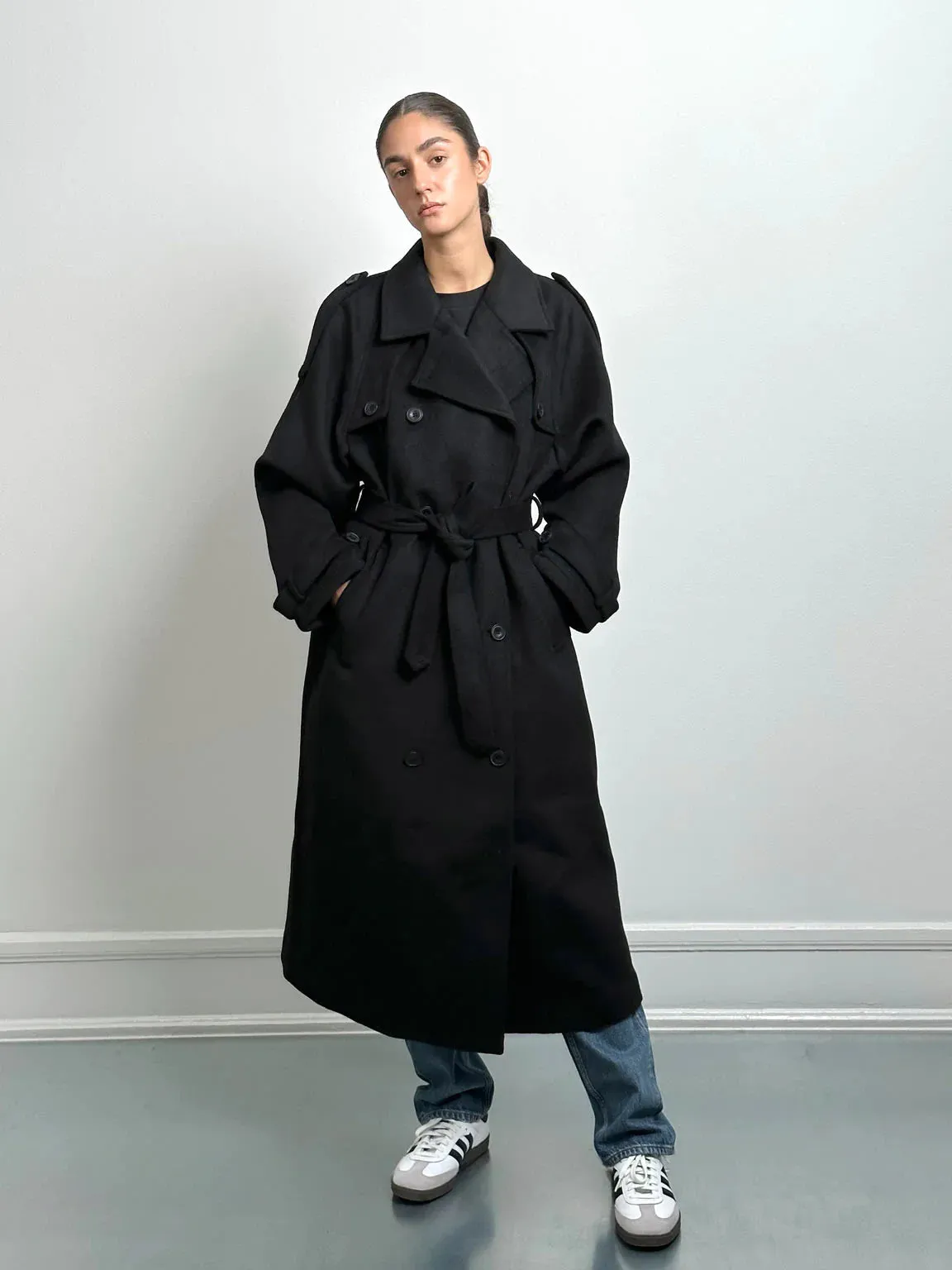 Bea Wool Coat - Black