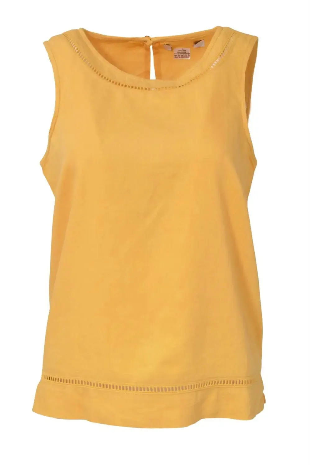 Boxy Sleeveless Linen Top