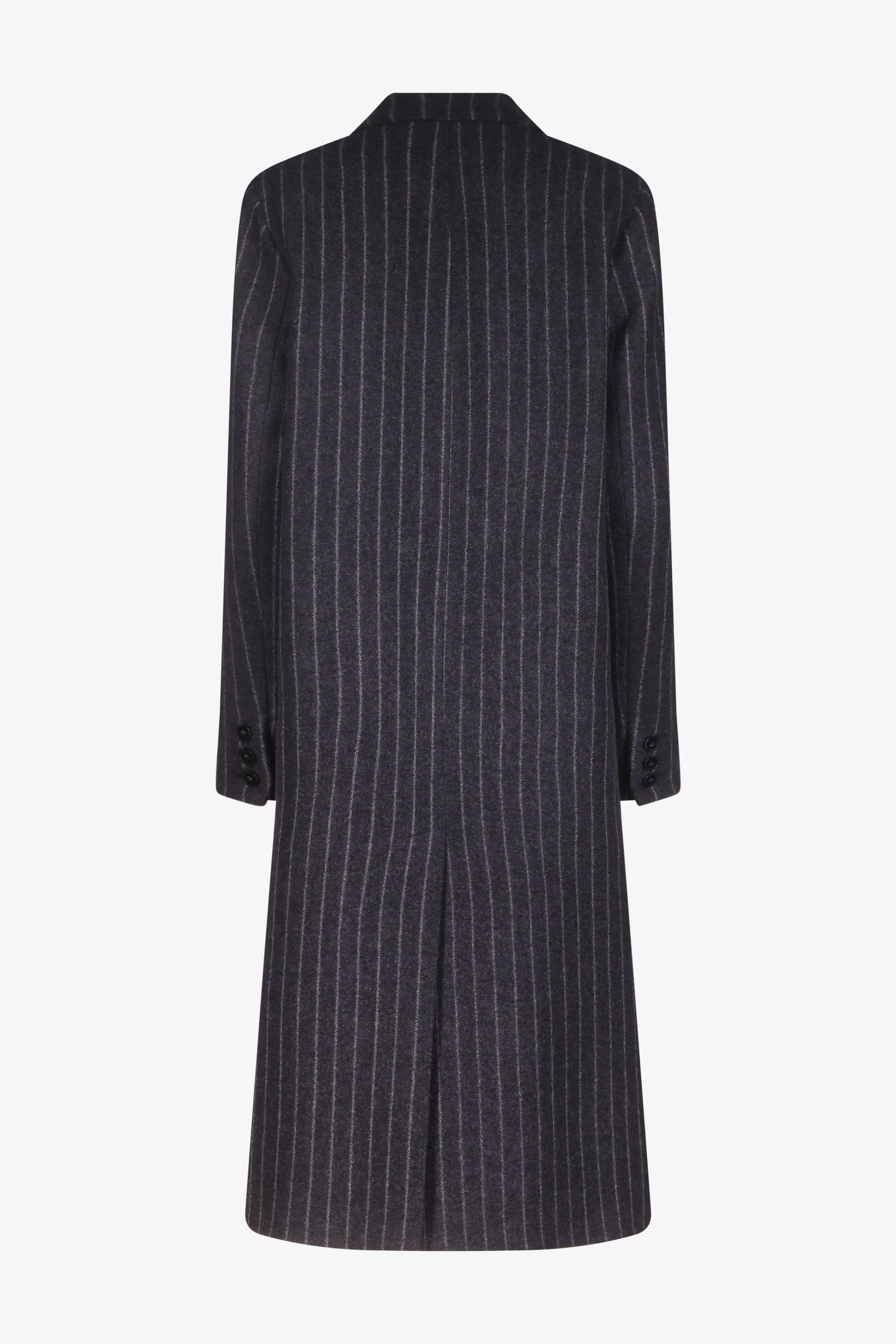 Chalk Pinstripe Oversized Tailored Coat