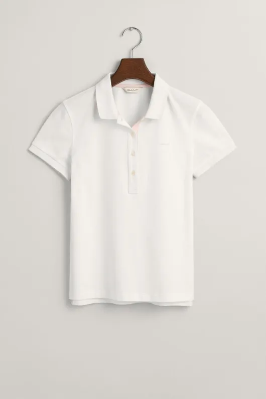 Contrast Collared Pique Polo Shirt