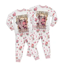 Country and Western Let's Go Girls Kid Pajamas Set