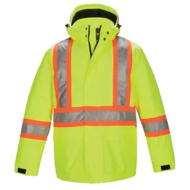 CX2 Armour – Hi-Vis Insulated Poly Canvas Workwear Parka - Style L01250