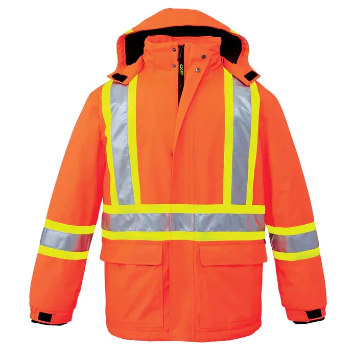 CX2 Armour – Hi-Vis Insulated Poly Canvas Workwear Parka - Style L01250