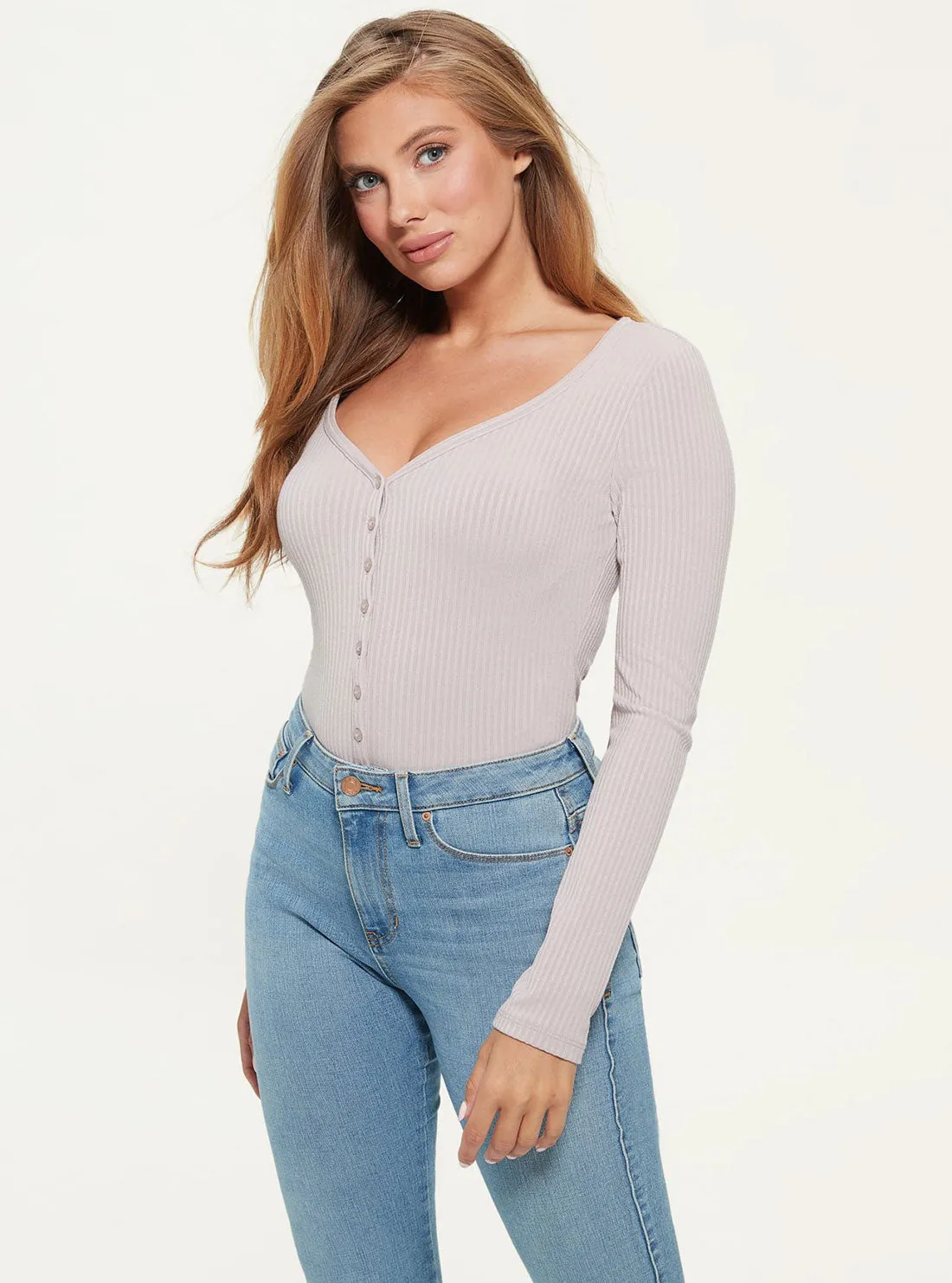 Eco Dust Raylynn Rib Henley Top