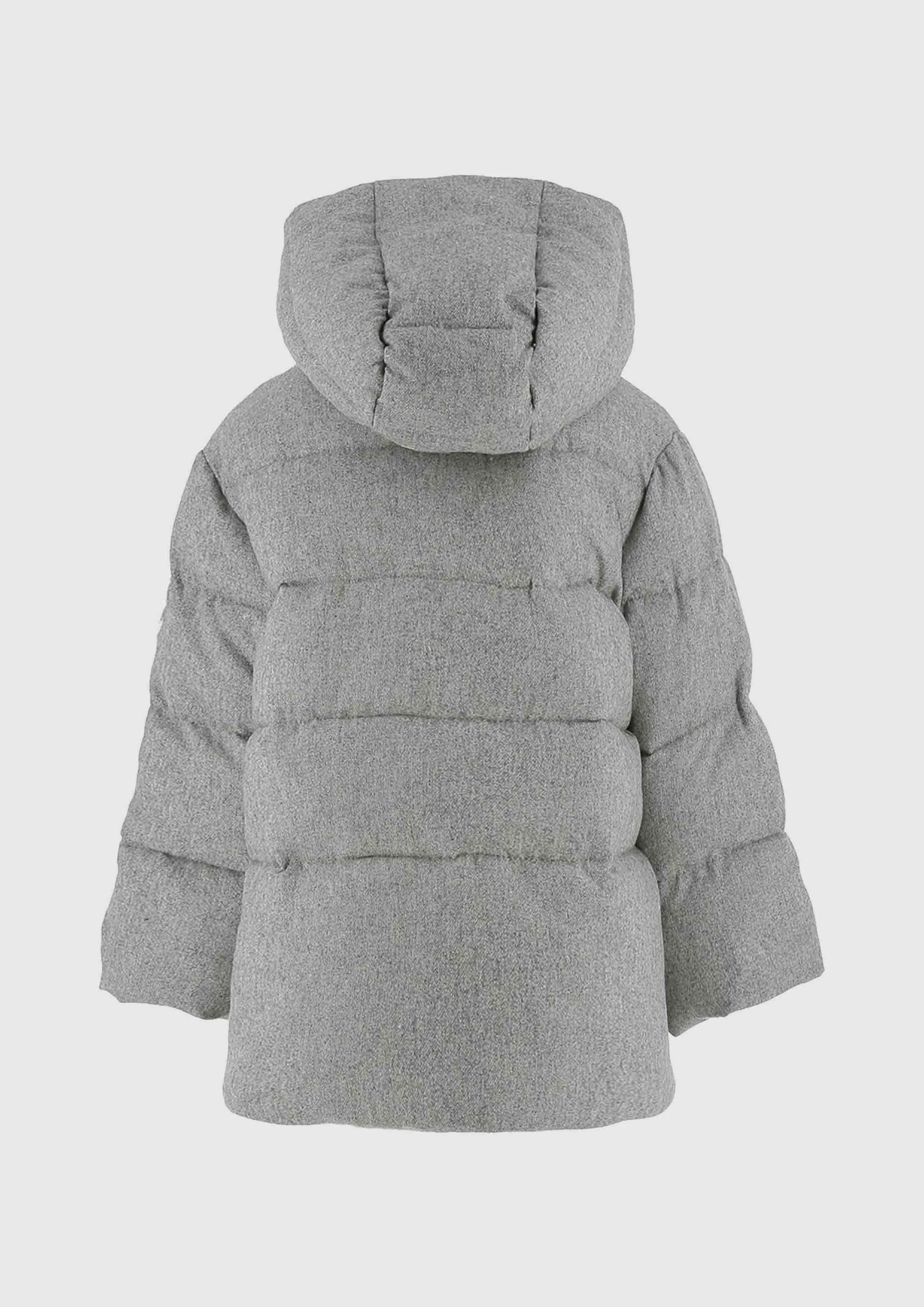 Ermanno Scervino Grey Puffer Coat