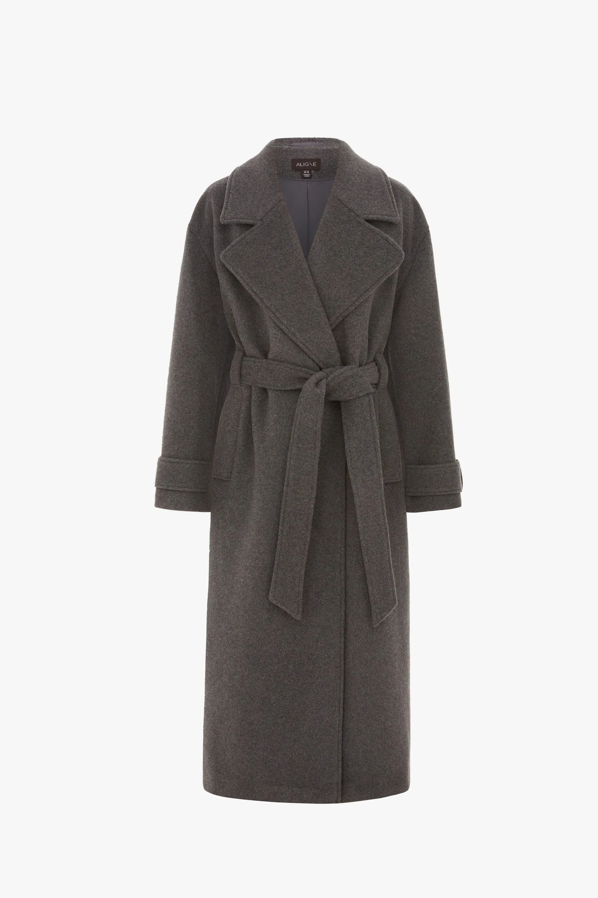 Exaggerated Oversized Wrap Wool Coat