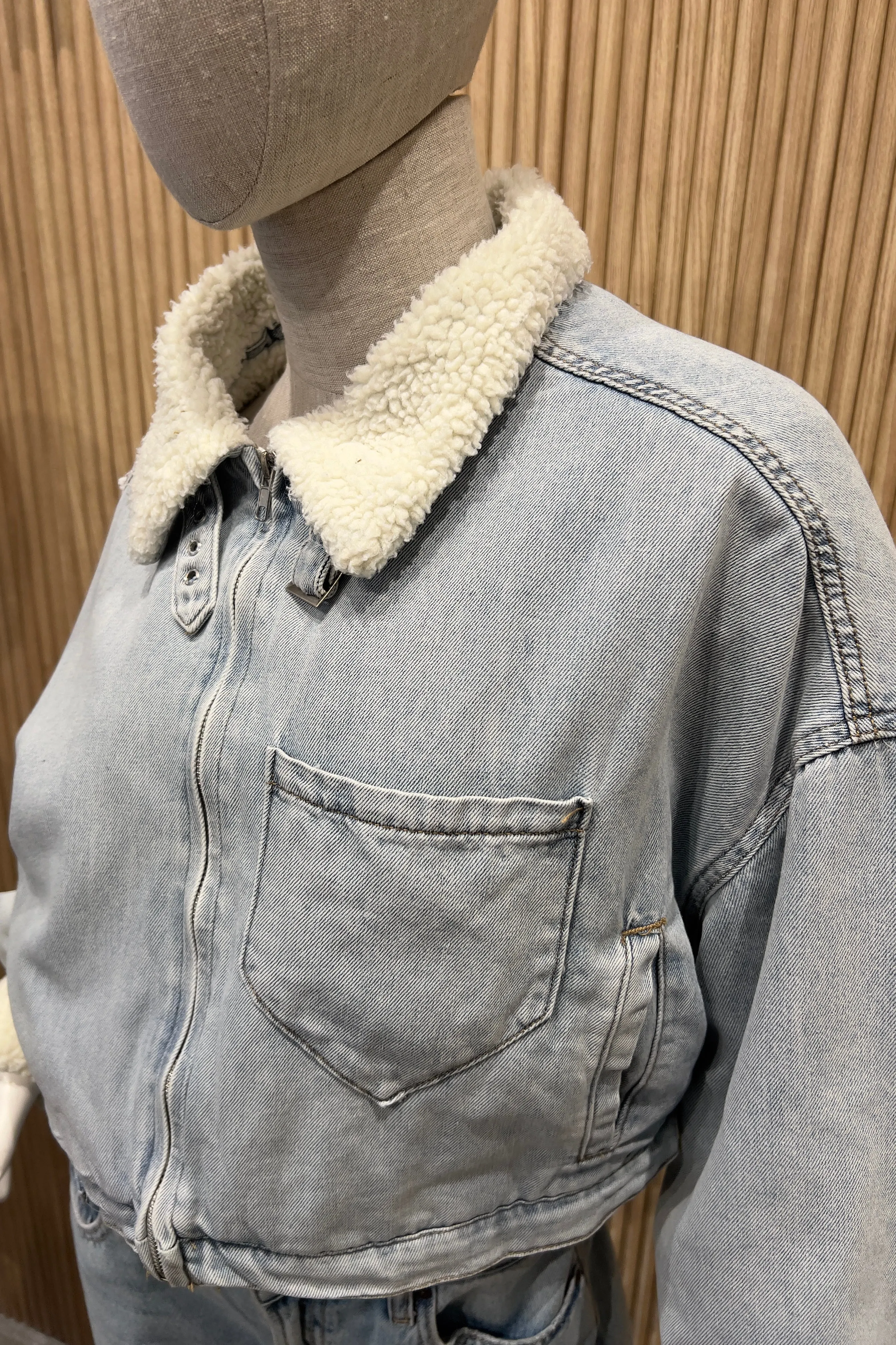 FINLEY SHERPA DENIM JACKET