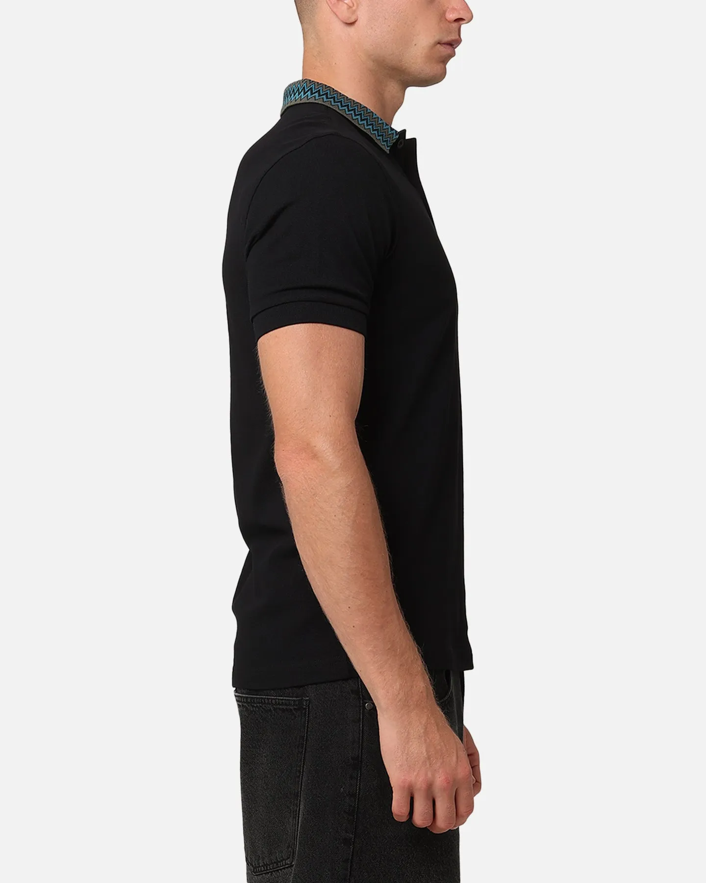 Fred Perry Jacquard Polo Shirt Black