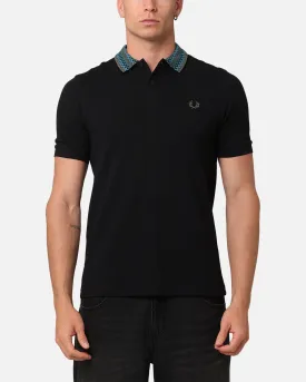 Fred Perry Jacquard Polo Shirt Black