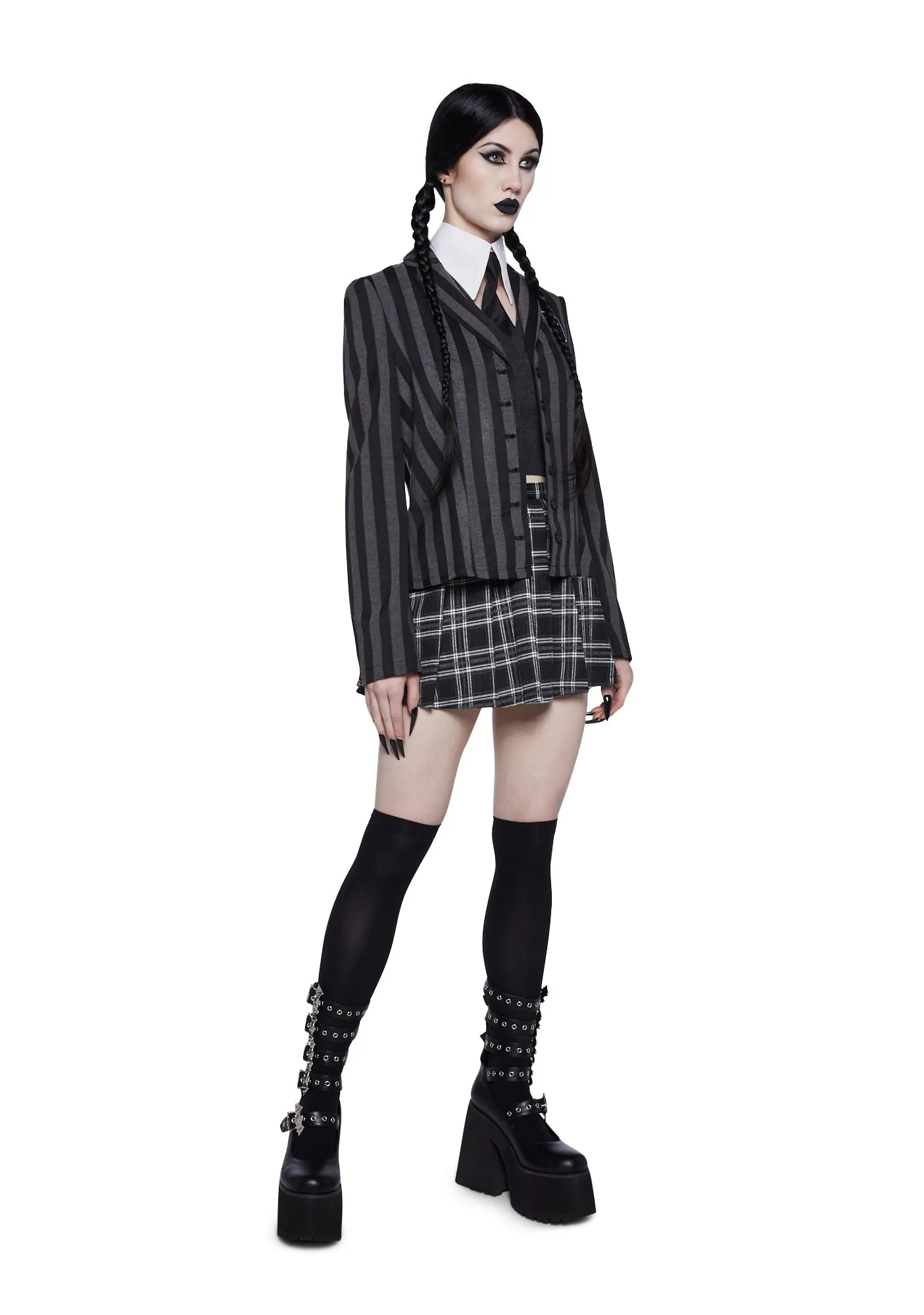 Goth School Girl Costume Set