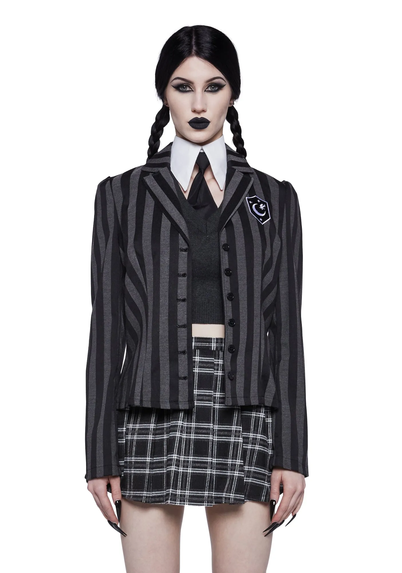 Goth School Girl Costume Set