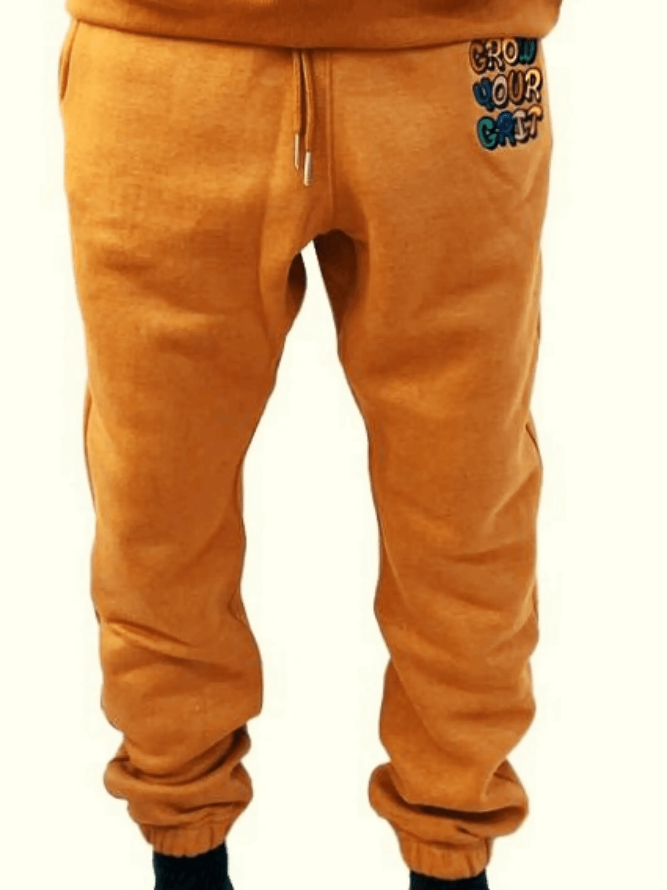 Grow Your Grit Sportswear fleece Caramel-Brown Joggers