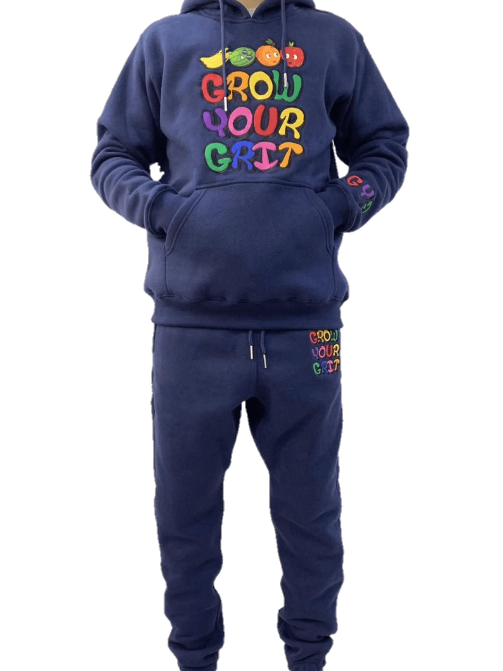 Grow Your Grit Sportswear fleece Mid-night Blue Joggers