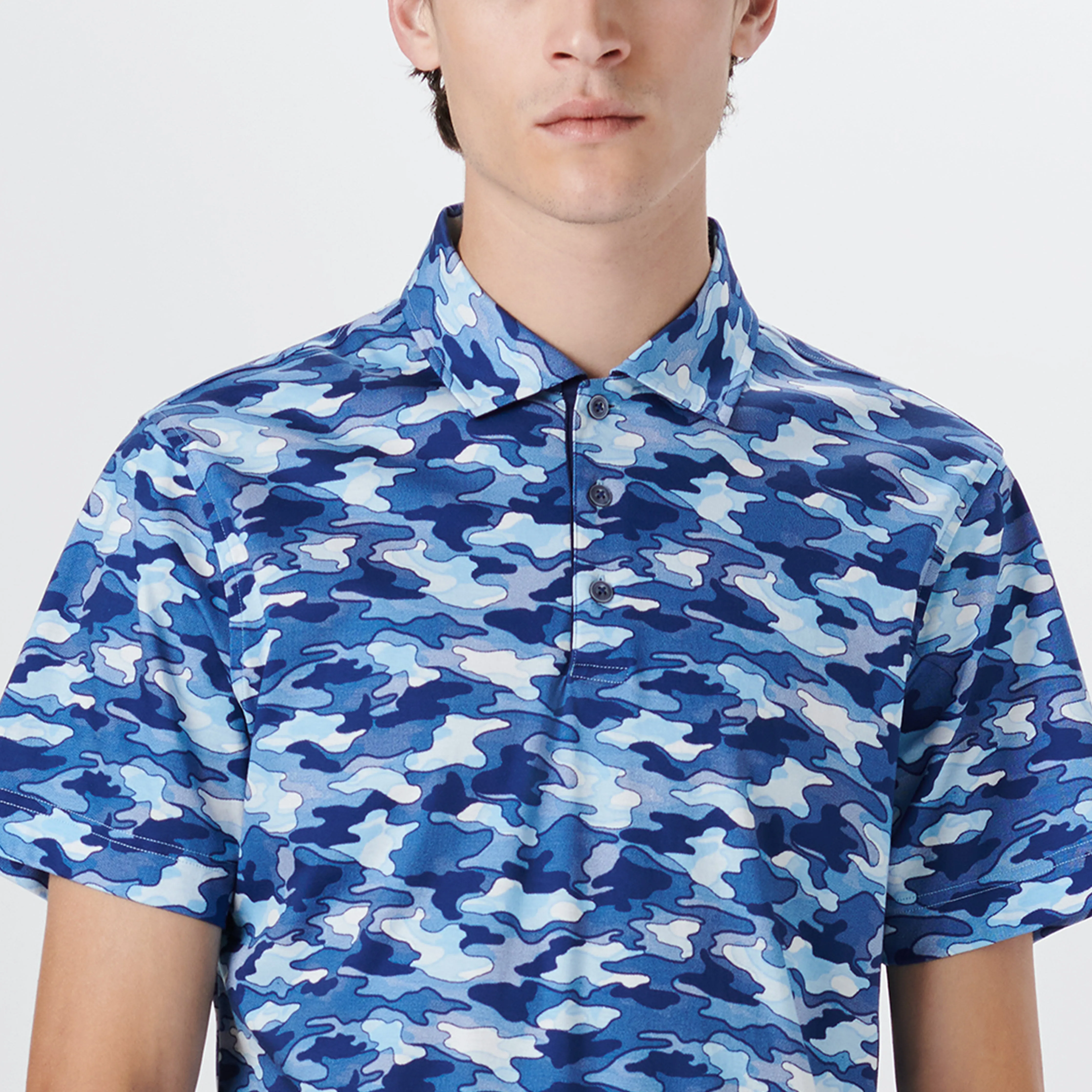 Hendrix Camouflage Print Polo