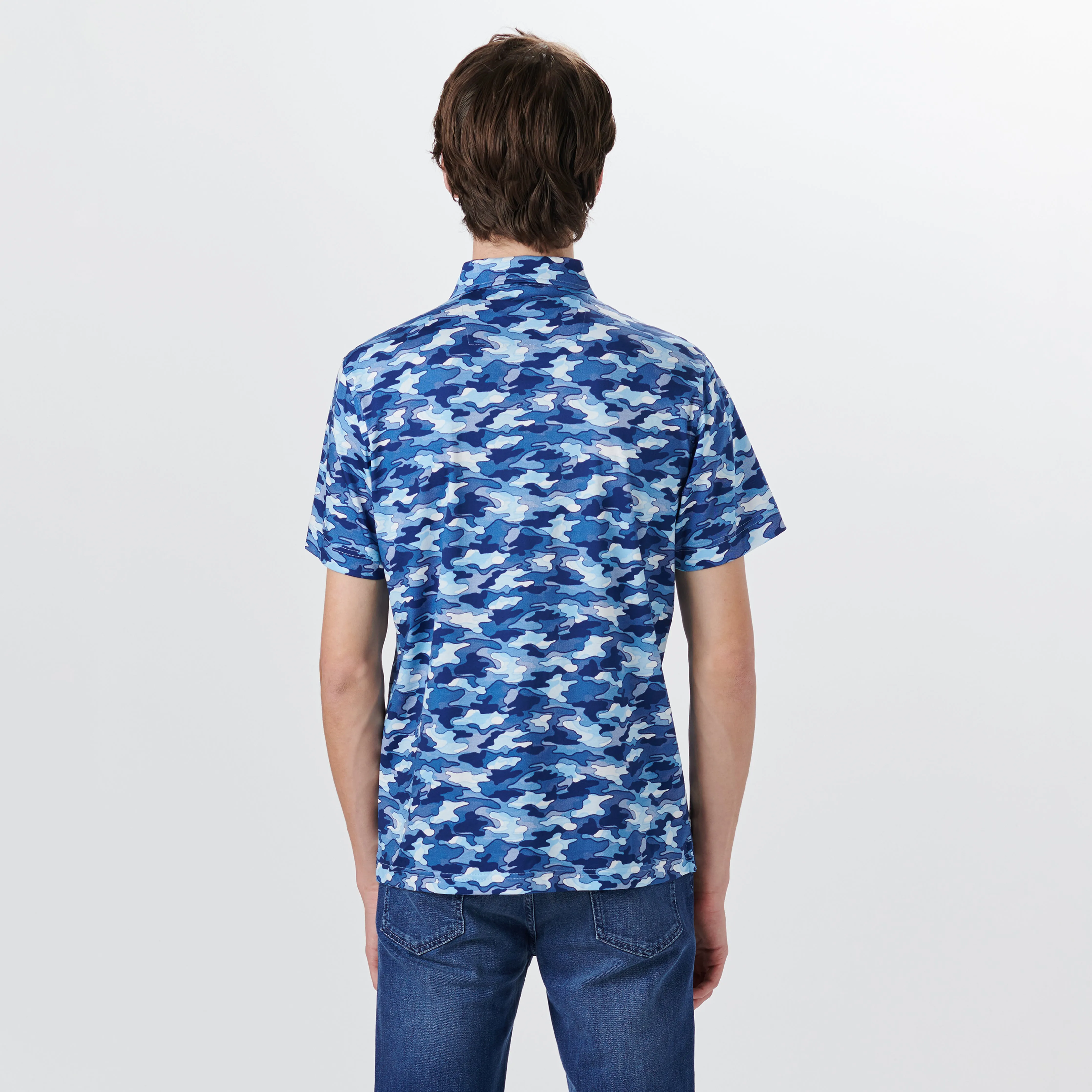 Hendrix Camouflage Print Polo