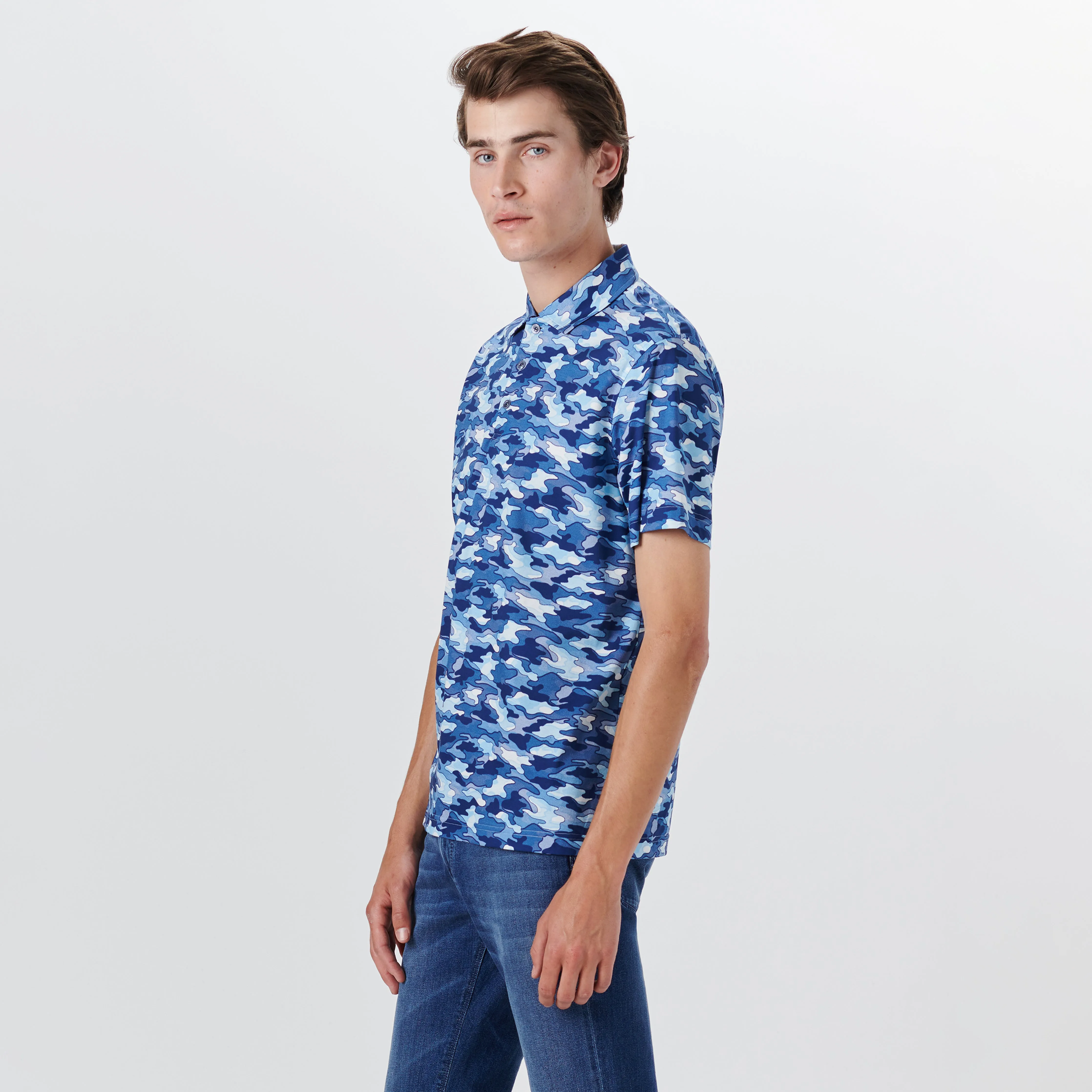 Hendrix Camouflage Print Polo