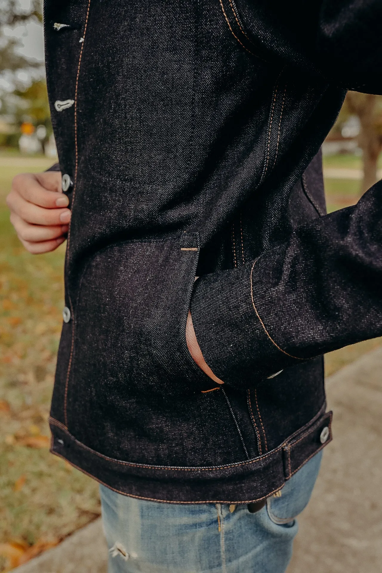 LINED SUPPLY JACKET- 15OZ INDIGO