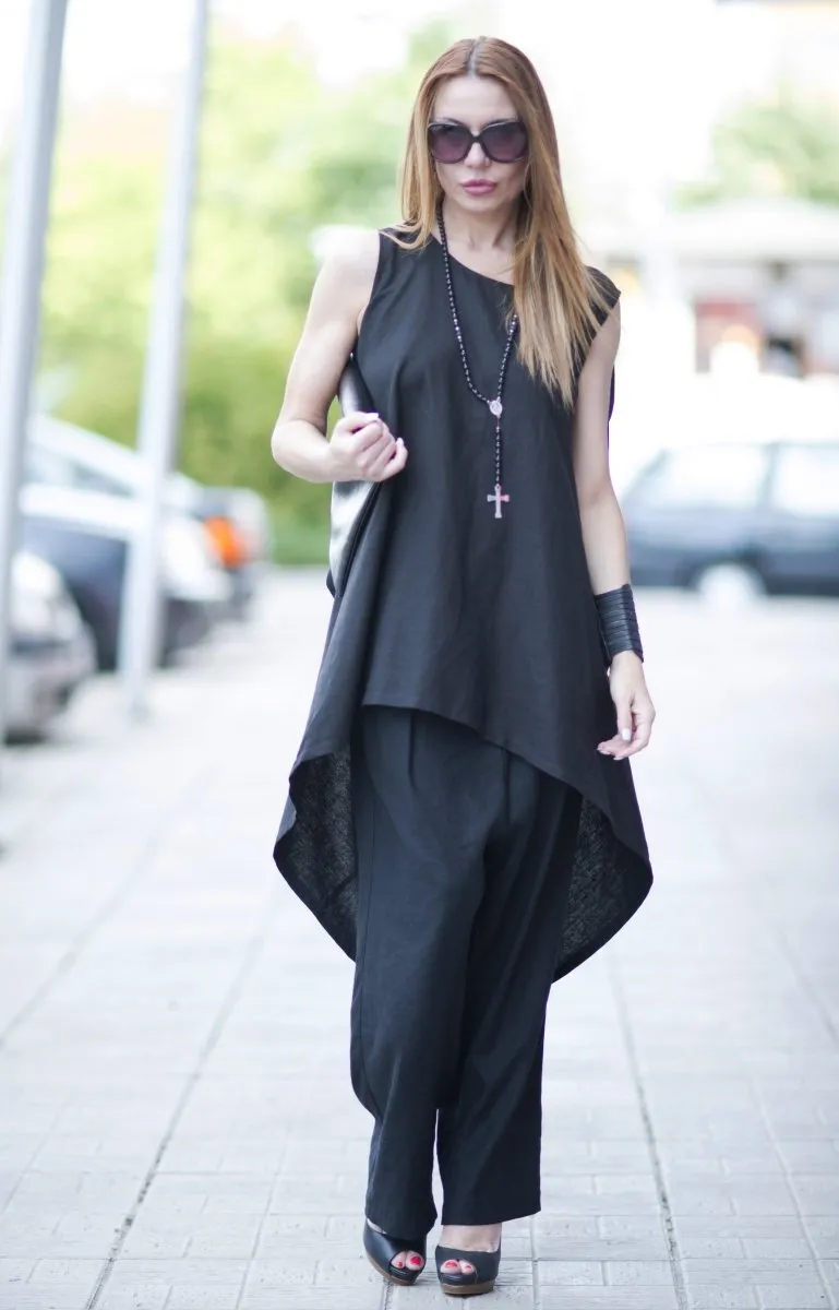 Linen Asymmetric Tunic Sharon