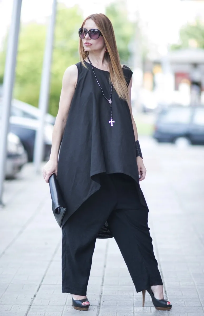 Linen Asymmetric Tunic Sharon