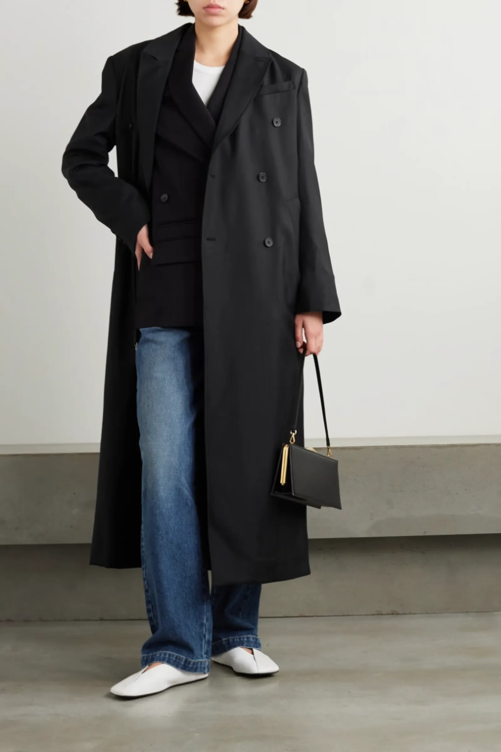 Maisun Oversized Double-breasted Wool Coat