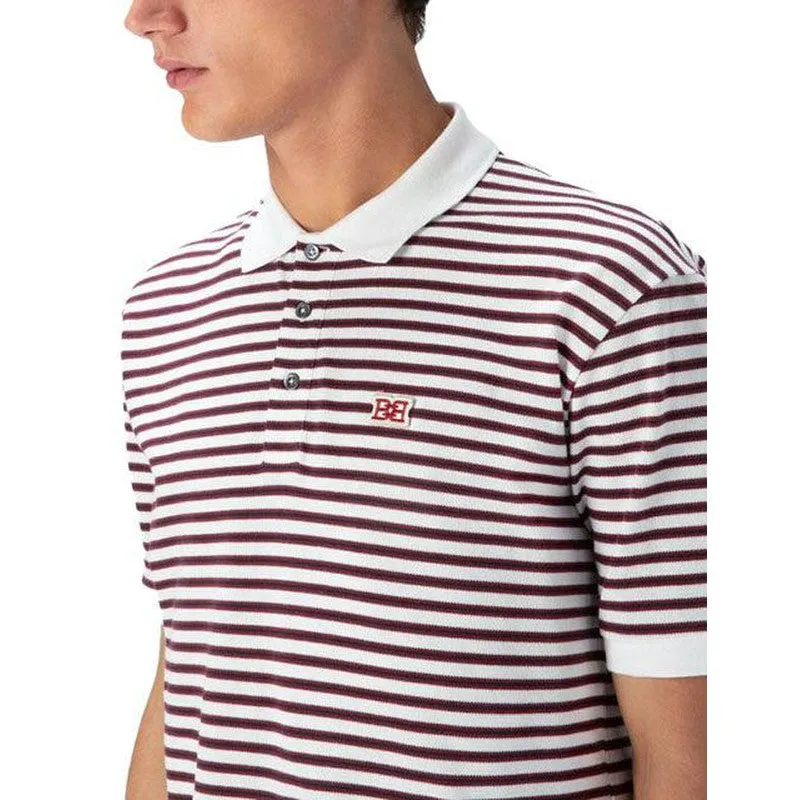 Men's Bally Striped Polo Shirt