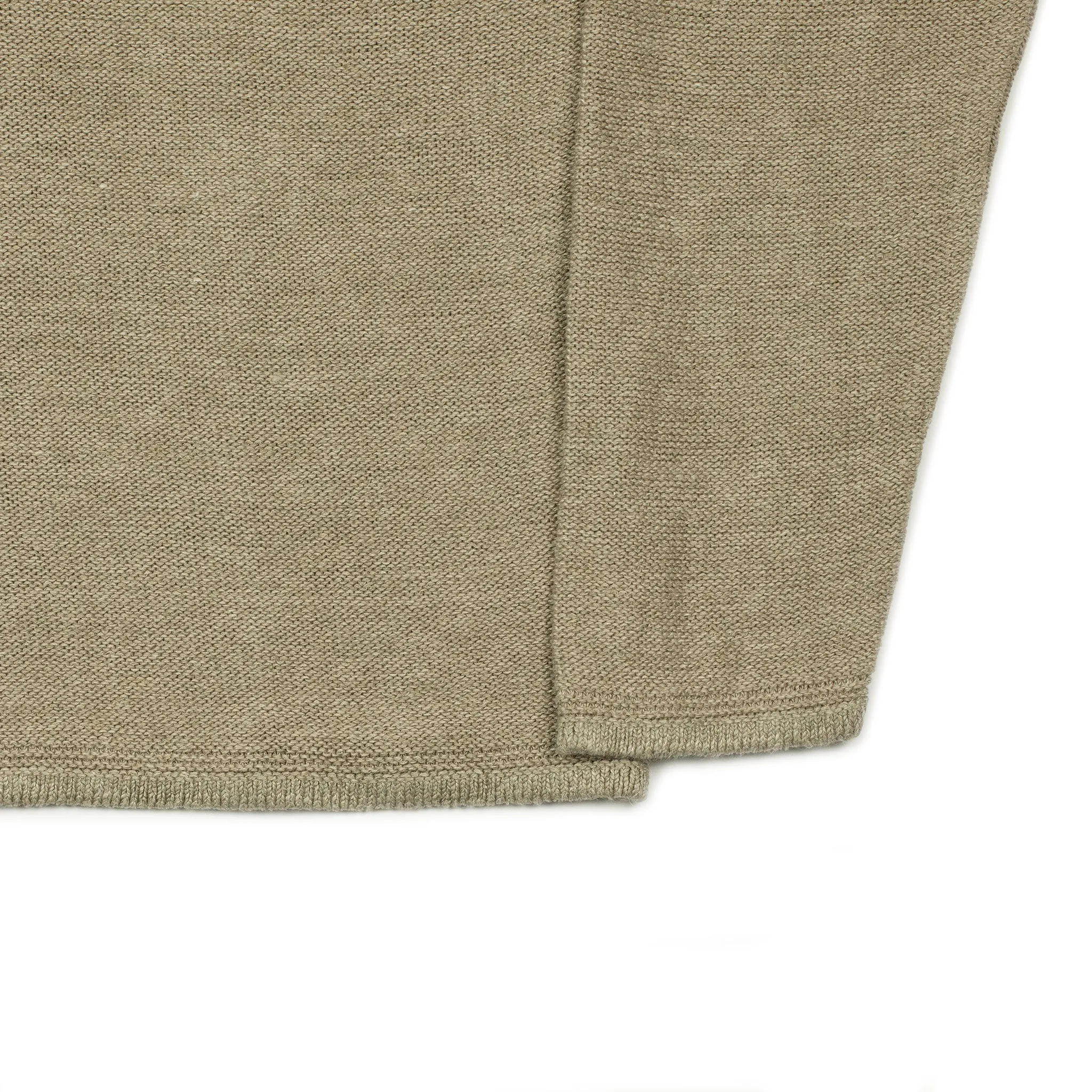 Ombre linen tunic in gravel brown and grey linen