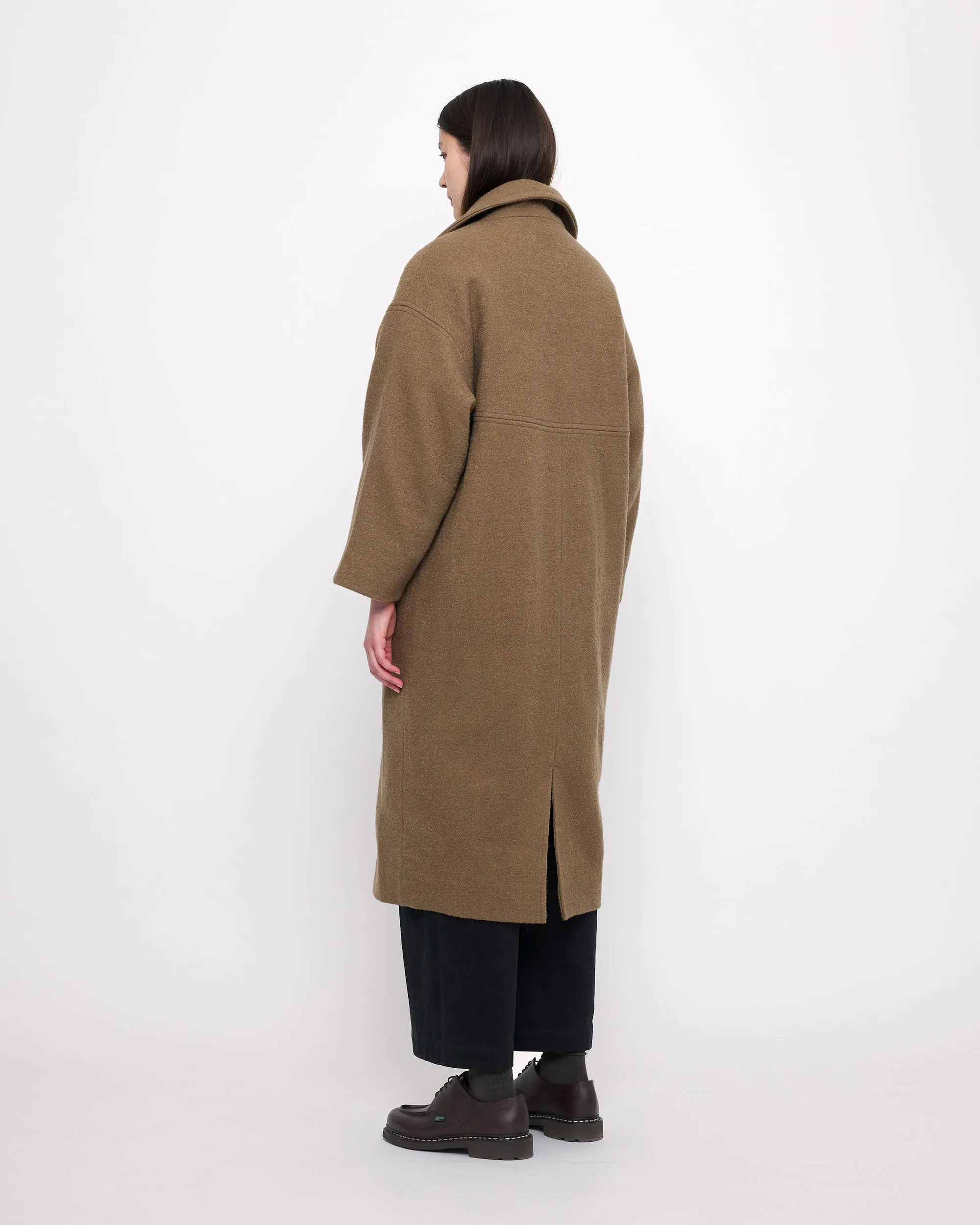 Oversized Wool Coat - FW24 - Kelp