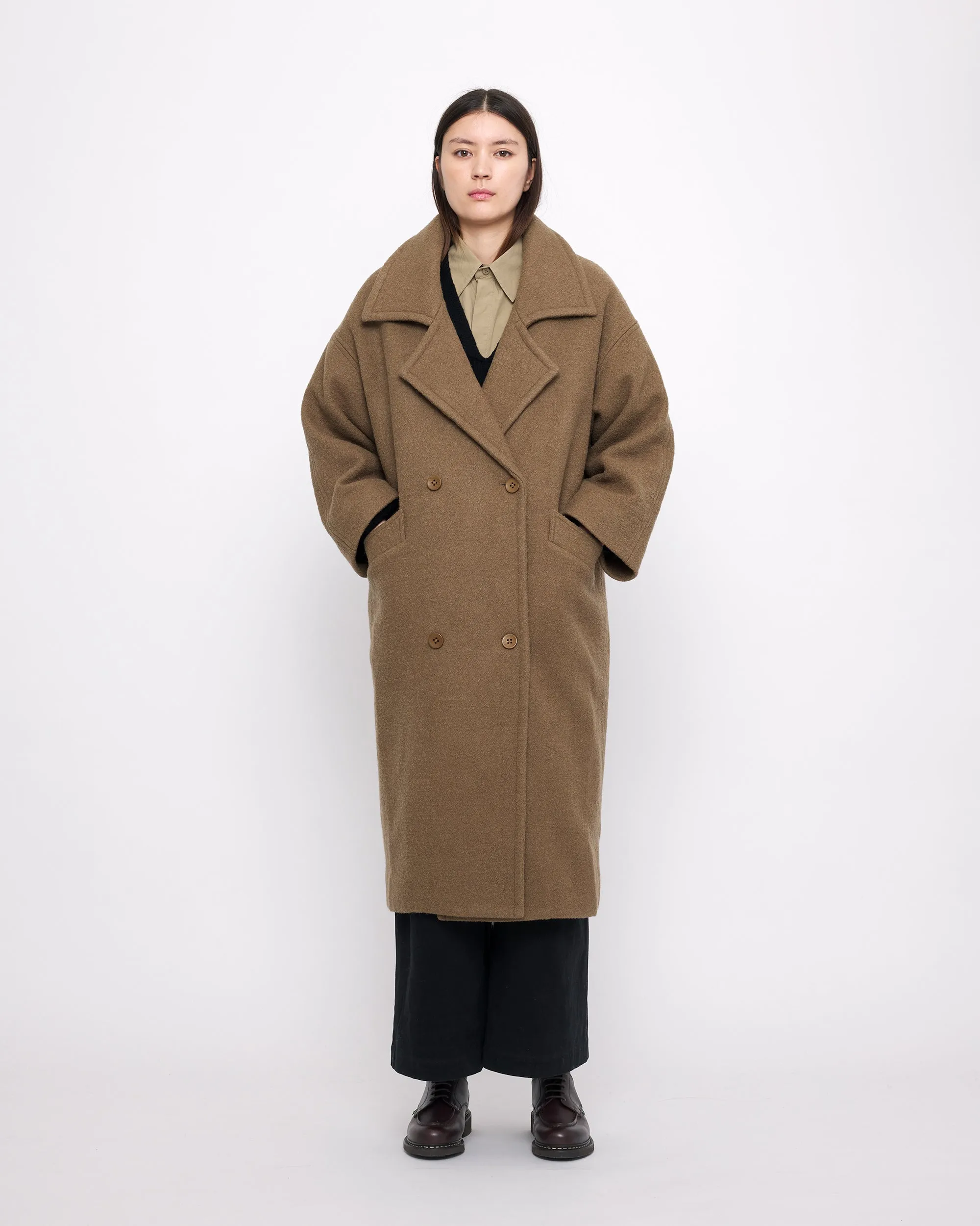 Oversized Wool Coat - FW24 - Kelp