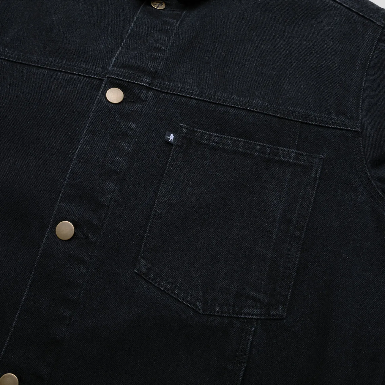 Pass Port - Workers Club Lined Denim Jacket (Black)