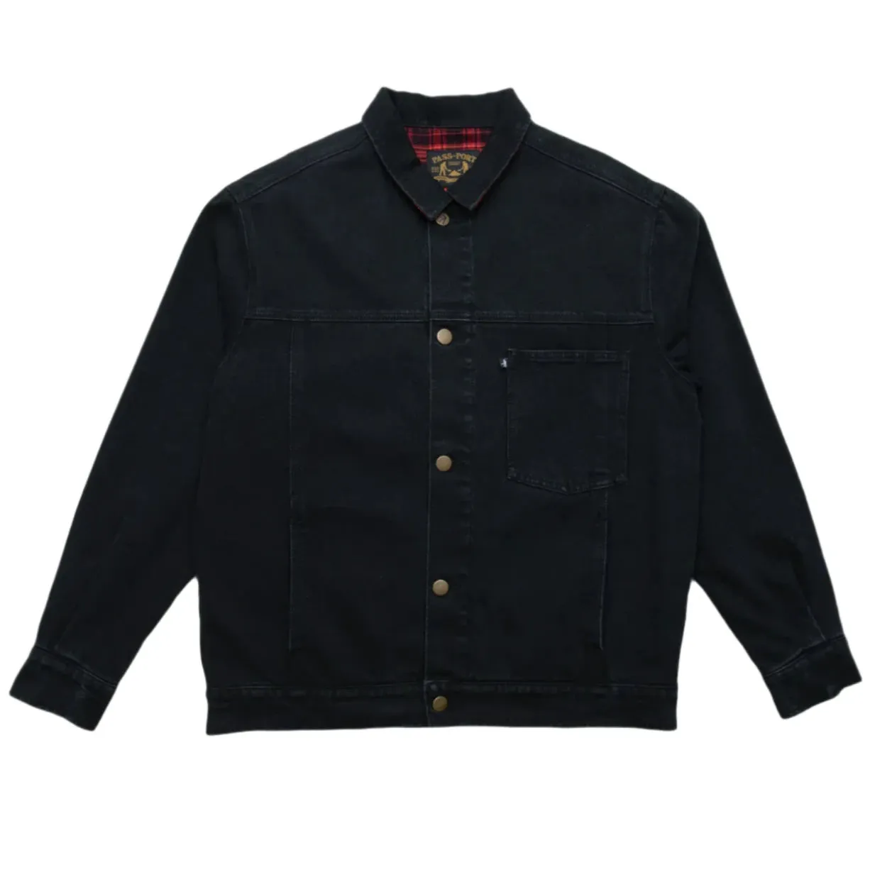 Pass Port - Workers Club Lined Denim Jacket (Black)