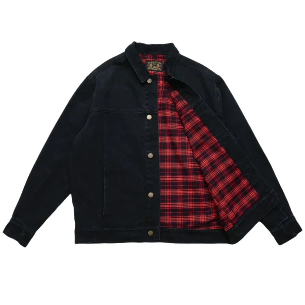 Pass Port - Workers Club Lined Denim Jacket (Black)