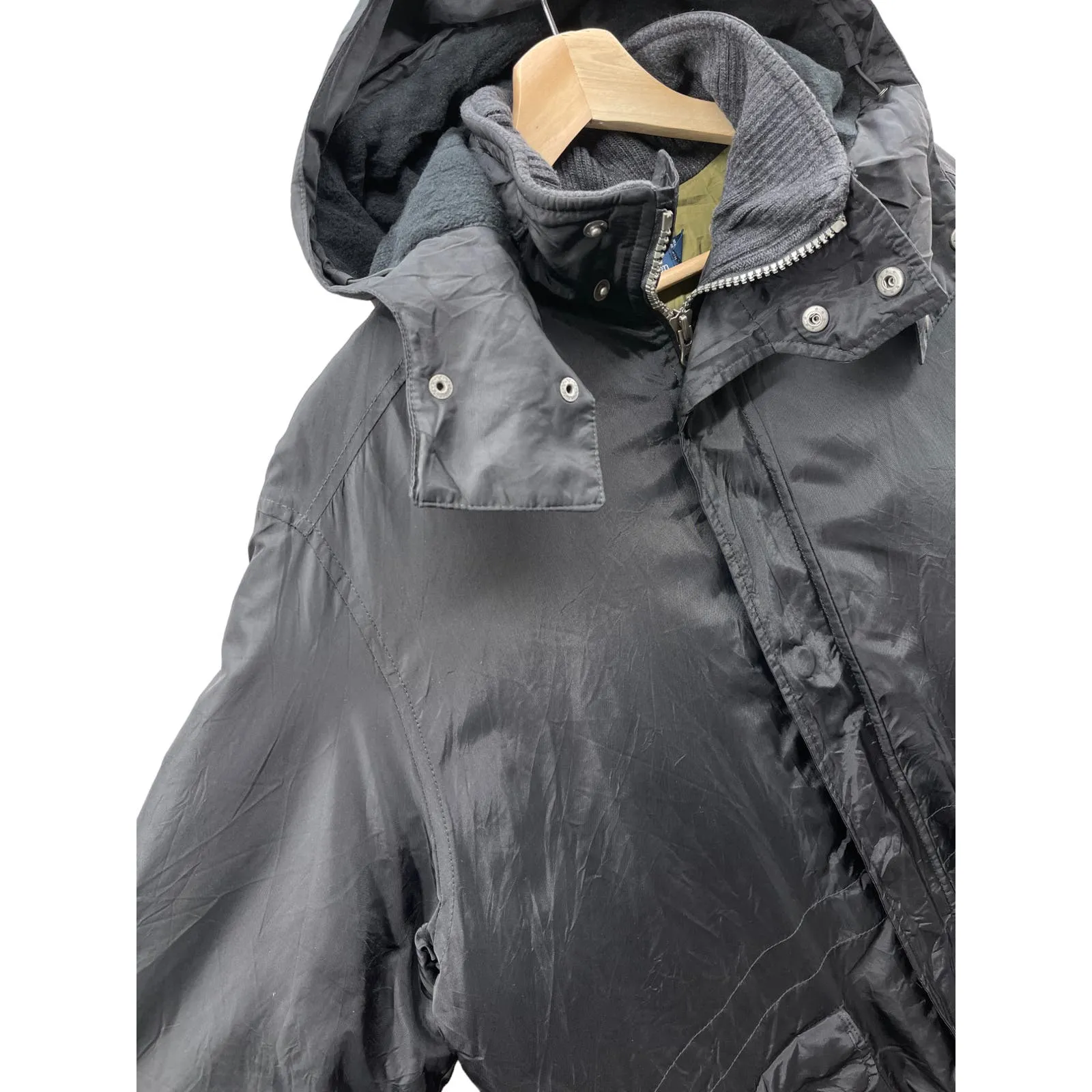 Polo by Ralph Lauren Men's Black Heavy Nylon Parka Raincoat