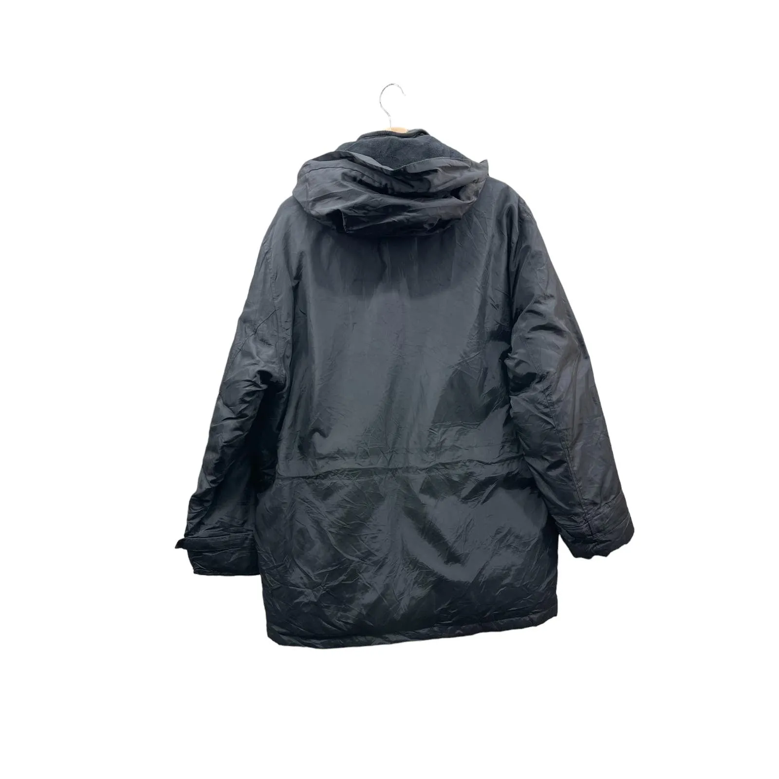 Polo by Ralph Lauren Men's Black Heavy Nylon Parka Raincoat