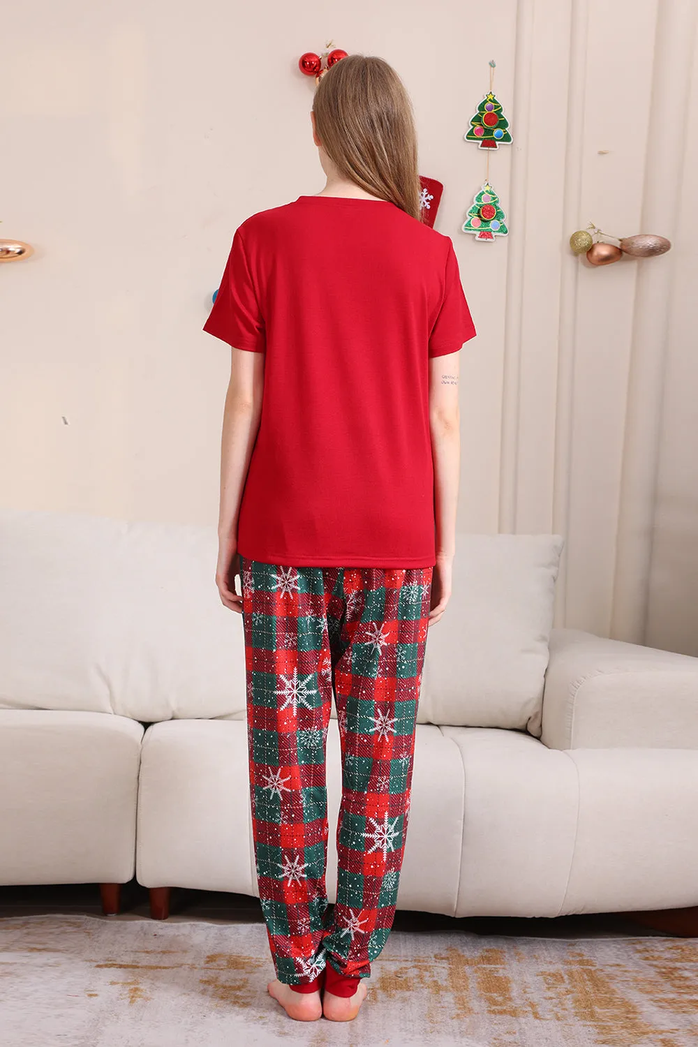 Red Merry Christmas Family Pajama Sets