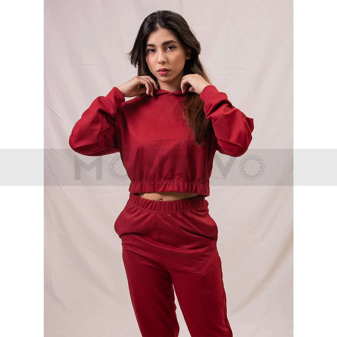 Red Oversized Co-Ord Set