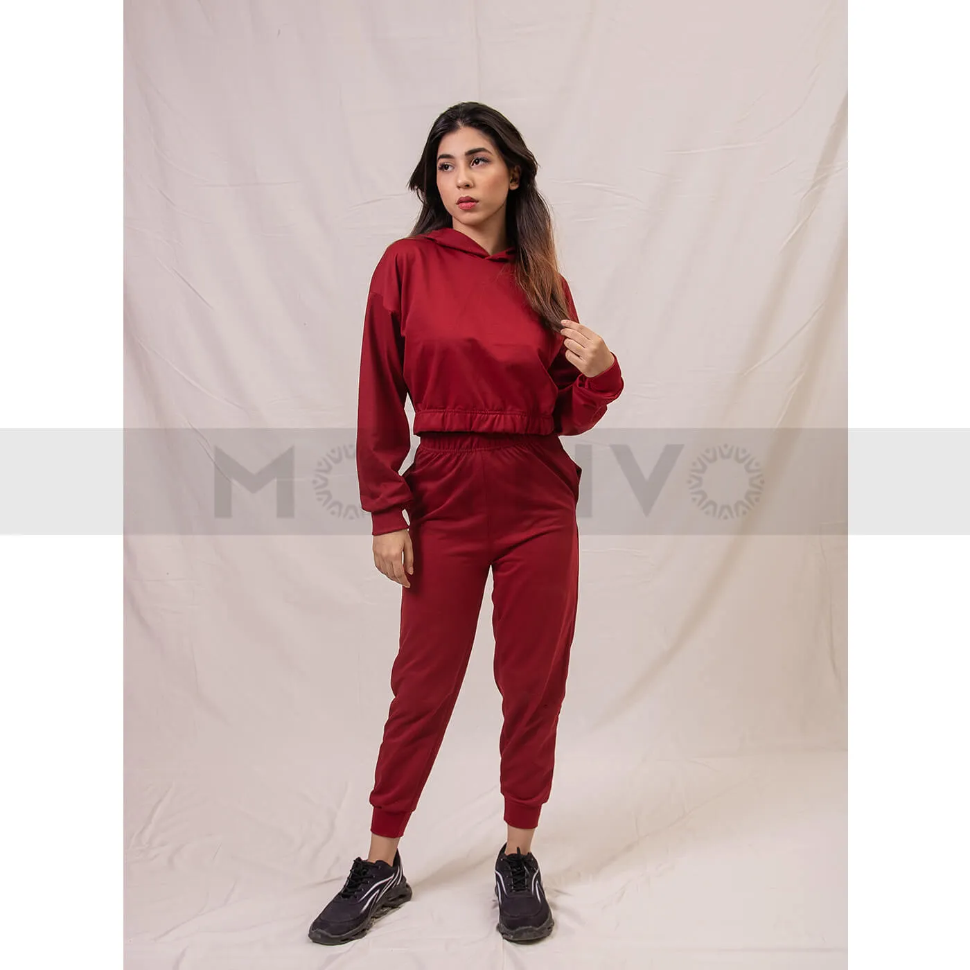 Red Oversized Co-Ord Set