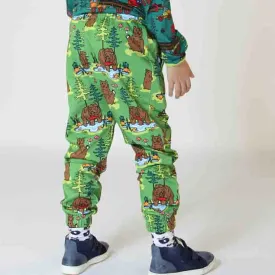 Smafolk Sweatpants - Bear & Woodland Moss Green