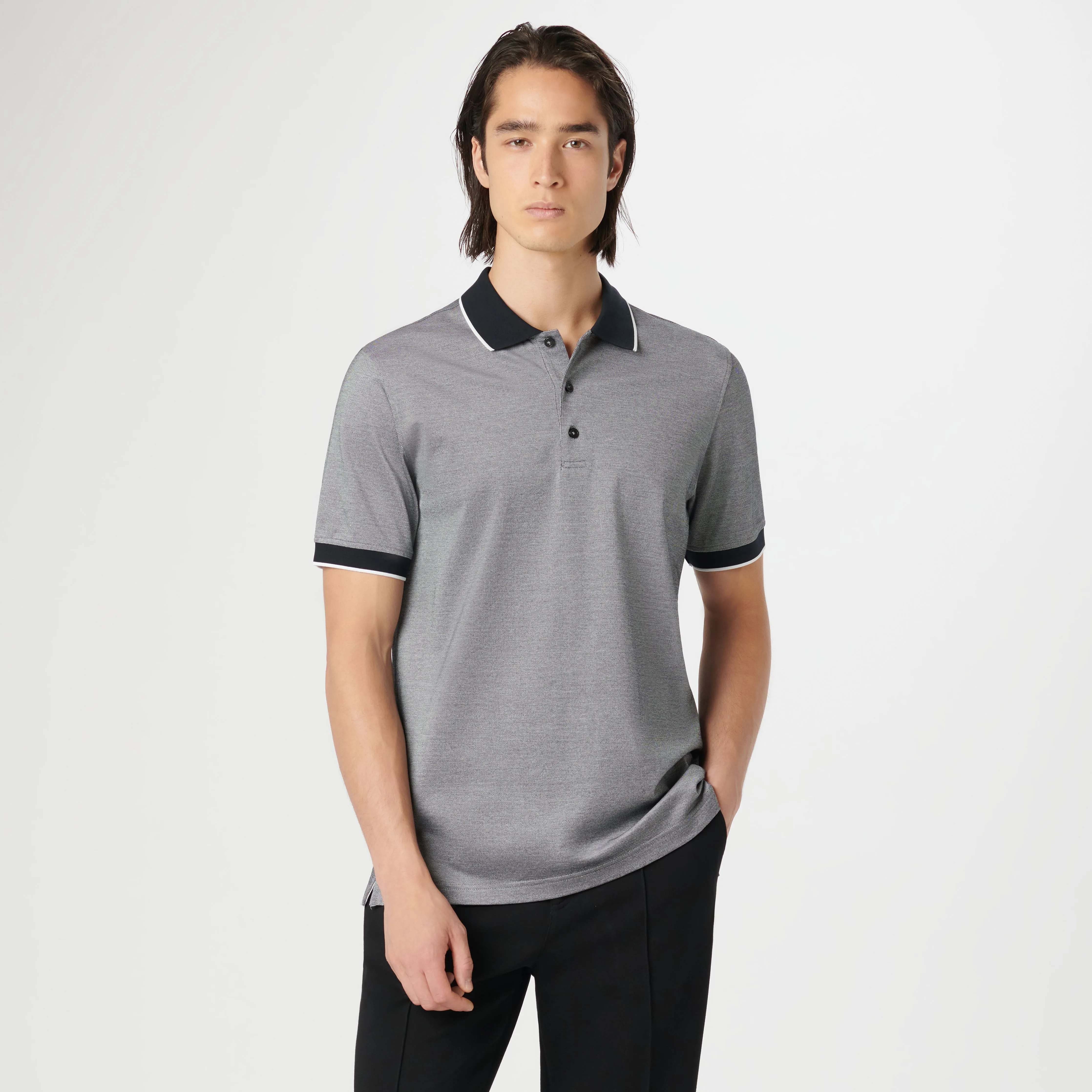 Tipped Bird's Eye Polo