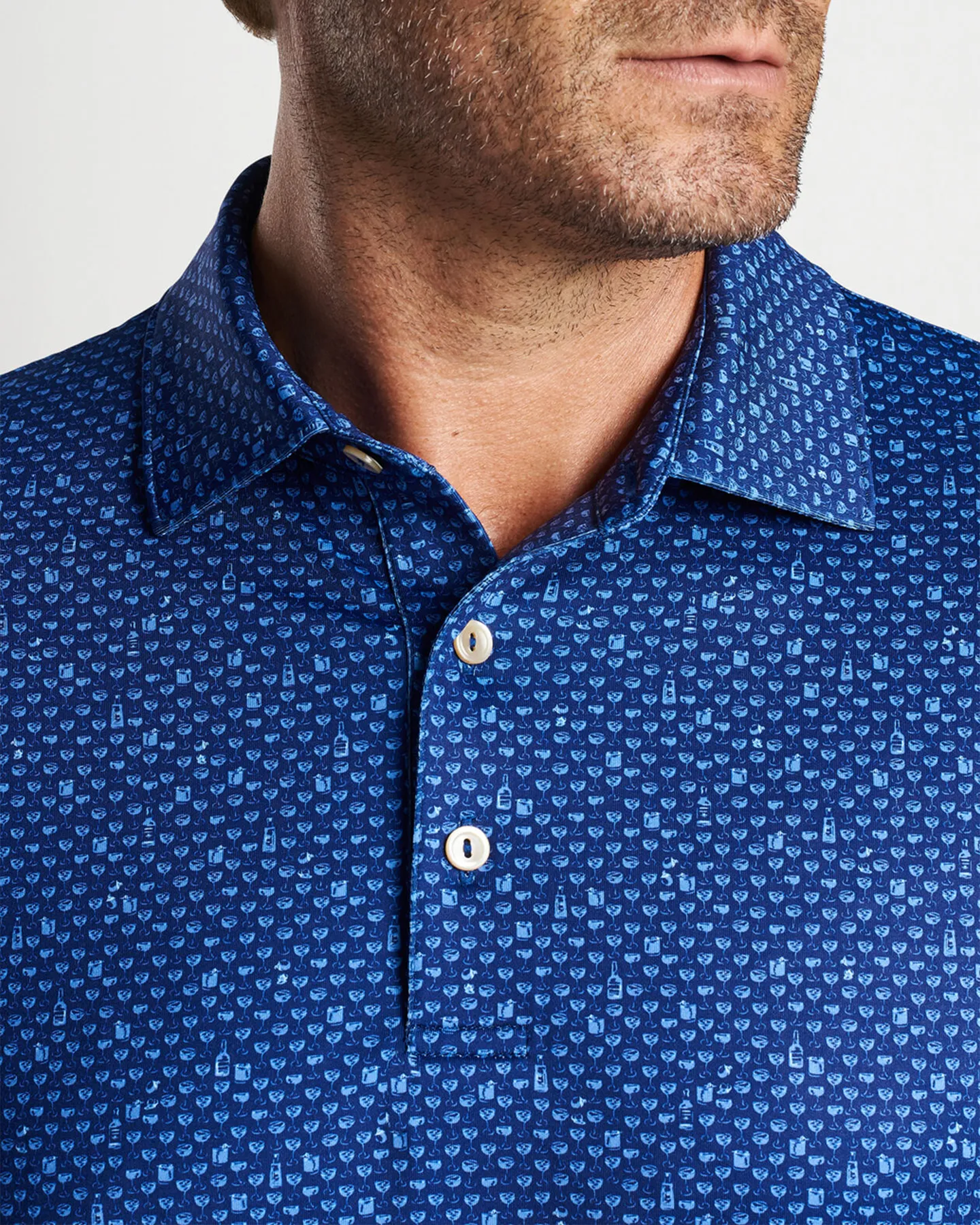 WHISKEY SOUR PERFORMANCE JERSEY POLO - SPORT NAVY